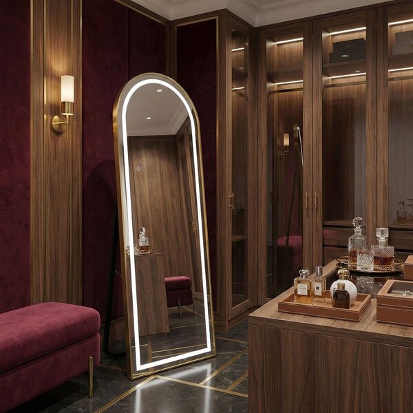 Oglindă LED Orbit 60x170cm Brush Gold