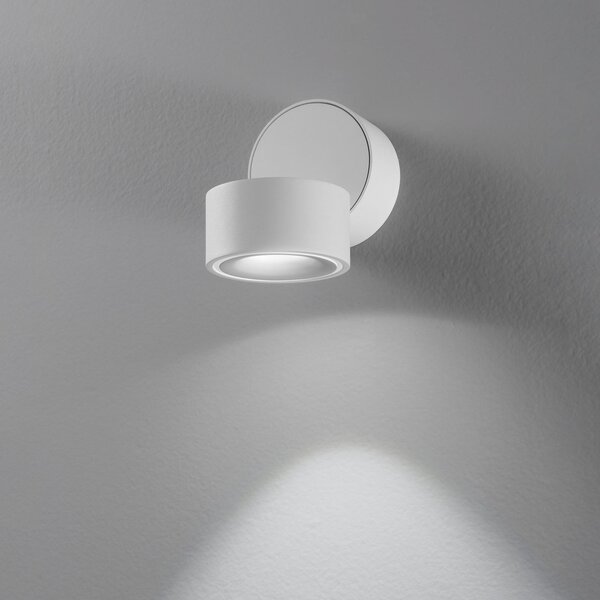 Egger Licht Clippo spot LED de tavan, alb, 3.000K, reglabil, Alb, Studiu / Birou, Metal, Modern