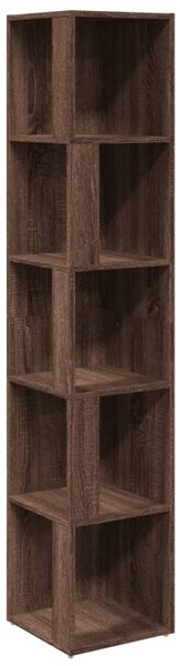 Dulap colțar, stejar maro, 33x33x164,5 cm, lemn prelucrat