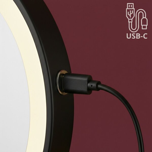 Oglindă LED Glow Black