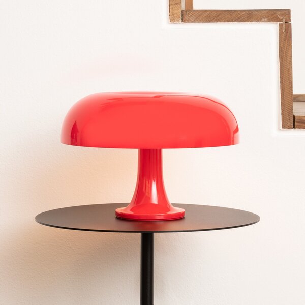 Artemide Nessino - lampă de masă designer, roșu, Roșu, Camera de zi / sufragerie, Plastic, Design