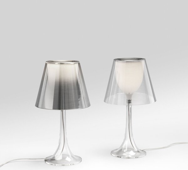FLOS Miss K lampă de masă, variator intensitate, transparent, reglabil, Transparent, Camera de zi / sufragerie, Plastic, Design