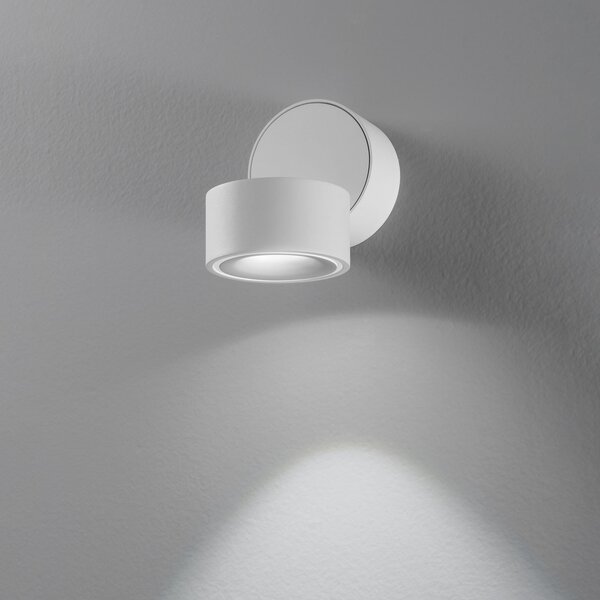 Egger Licht Clippo spot LED de tavan, alb, 3.000K, reglabil, Alb, Studiu / Birou, Metal, Modern