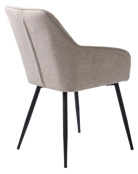 Scaun de dining Nolan bej, cusături verticale