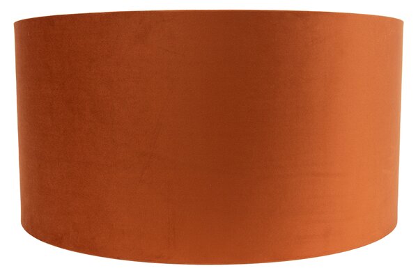 Abajur din material textil portocaliu cu interior auriu 50/50/25