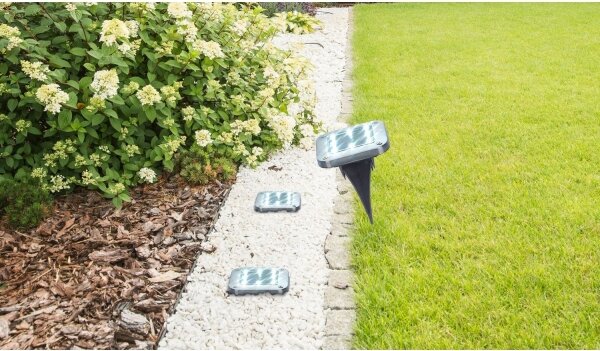 SET 2x corp de iluminat LED solar SOLAR LED/0,8W/1,2V IP44 Globo 33414Q-2