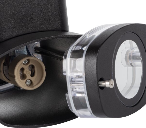 Aplică de exterior Kanlux 38886 ZEVI 2xGU10/10W/230V IP54 negru