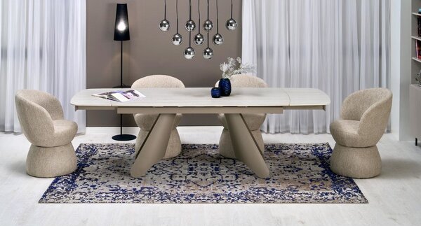 Scaun de dining pivotant K581 bej