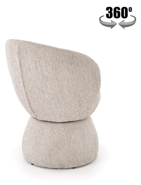Scaun de dining pivotant K581 bej