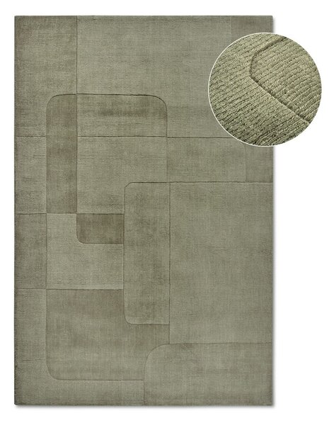 Covor verde țesut manual din lână 190x280 cm Charlotte – Villeroy&Boch