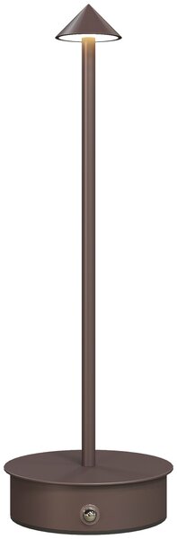 HOMCOM Lampă de Masă Reîncărcabilă cu USB, Lampă Fără Fir cu Temperatura Culorii Reglabilă 3000K/4500K/6500K, Control Touch, Autonomie 4-8 Ore, Cafea | Aosom Romania