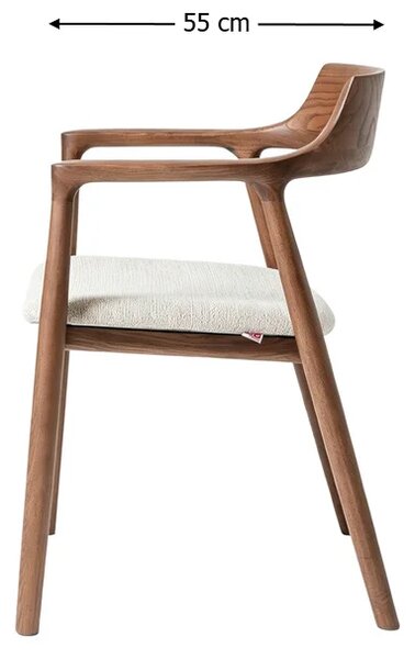 Scaun Living KJC6255 Lemn Bej