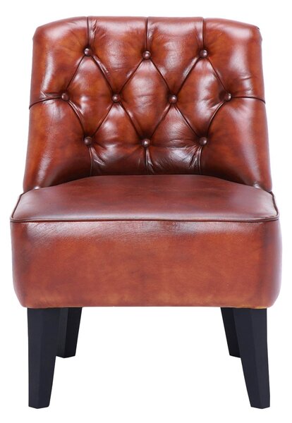 Scaun din piele Meridian DarkBrown