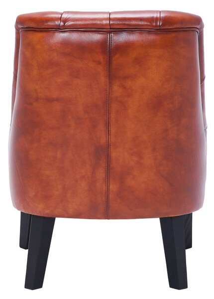 Scaun din piele Meridian DarkBrown