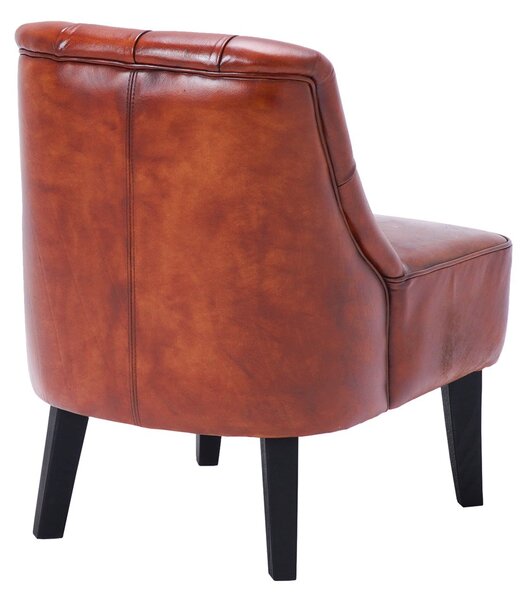 Scaun din piele Meridian DarkBrown