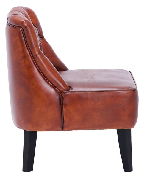Scaun din piele Meridian DarkBrown