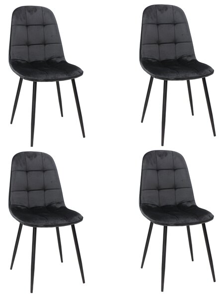 Set 4 Scaune Gya Negru