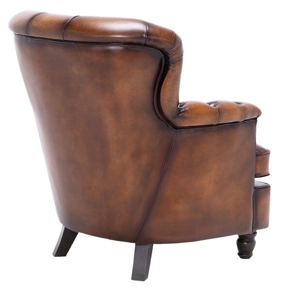 Fotoliu din piele Chesterfield Monark Light Vintage LightBrown