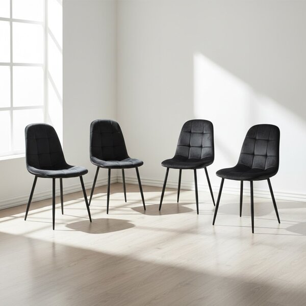 Set 4 Scaune Gya Negru
