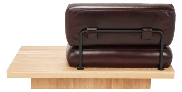 Fotoliu din piele Mokuno L lounge DarkBrown