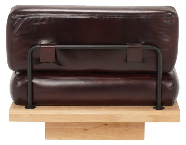Fotoliu din piele Mokuno S lounge DarkBrown
