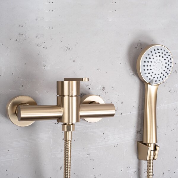Baterie de duș REA Ontario BRUSH GOLD