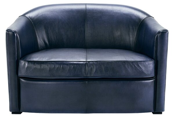 Canapea Flash din piele 120 cm DarkBrown