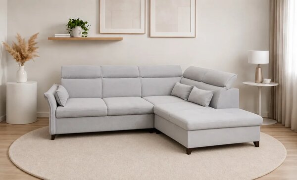 Colțar Extensibil Barry Gri Deschis - Vega 04 Dreapta