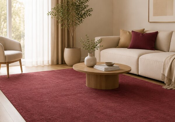 Covor Belgian Living Dormitor, Fargo 71501 010, Bordo 80 x 150