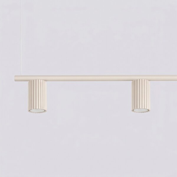 Sollux SL.2713 - Suspensie pe cablu KARBON 4xGU10/10W/230V crem