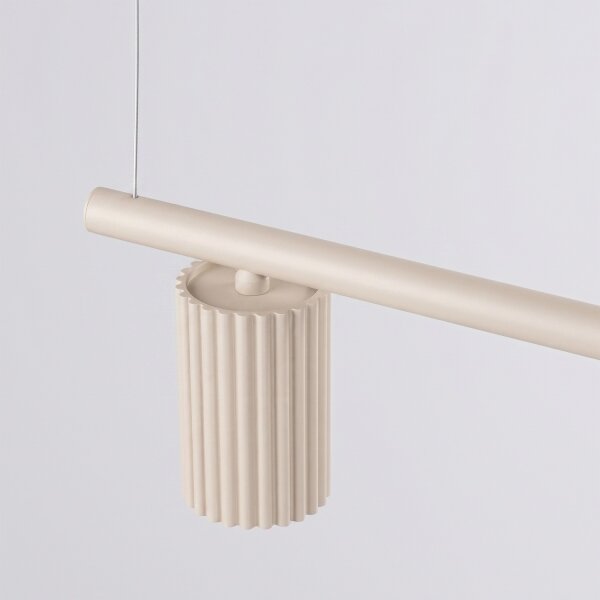 Sollux SL.2713 - Suspensie pe cablu KARBON 4xGU10/10W/230V crem