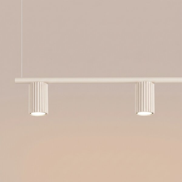 Sollux SL.2713 - Suspensie pe cablu KARBON 4xGU10/10W/230V crem