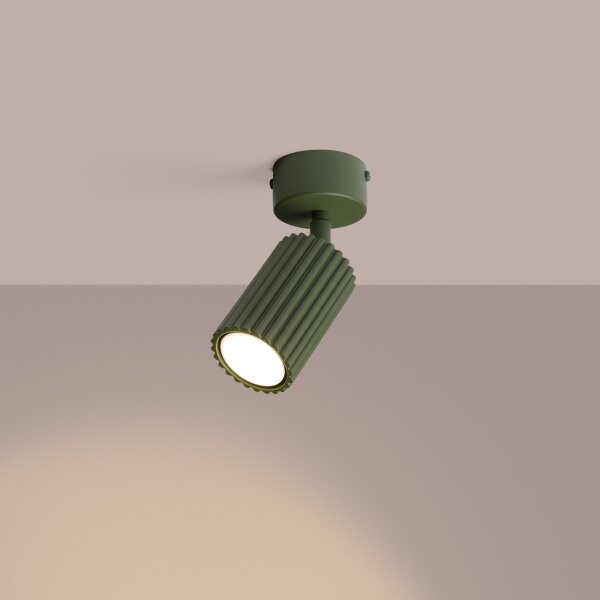 Sollux SL.1915 - Spot KARBON 1xGU10/10W/230V verde