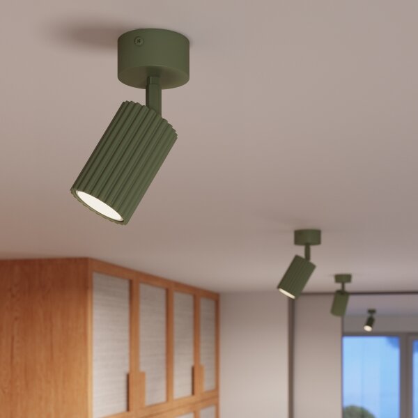Sollux SL.1915 - Spot KARBON 1xGU10/10W/230V verde