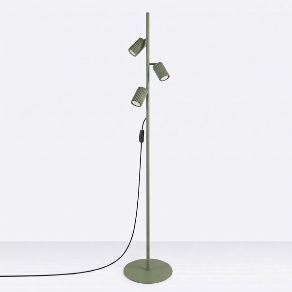 Sollux SL.2026 - Lampadar KARBON 3xGU10/10W/230V verde