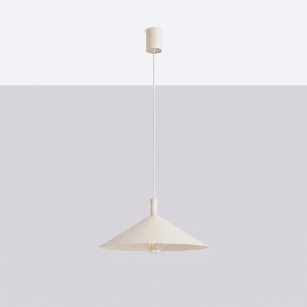 Sollux SL.2539 - Lustru suspendat pe cablu NOX 1xE27/15W/230V crem