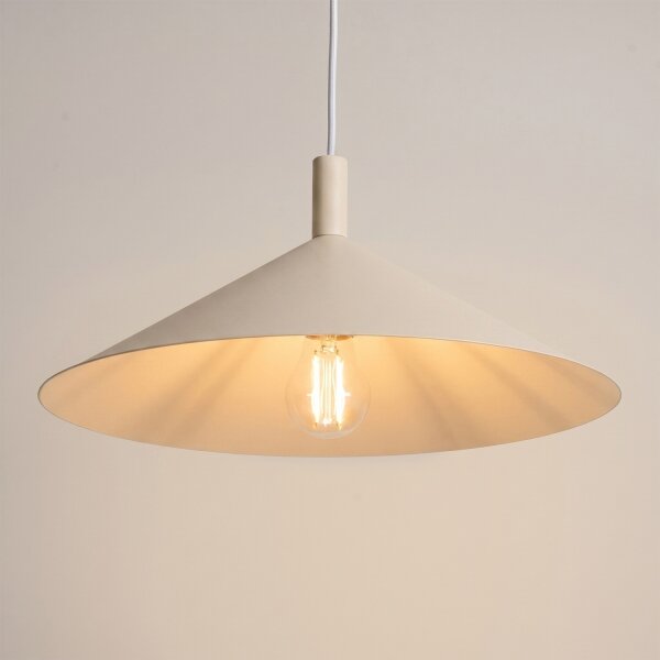 Sollux SL.2539 - Lustru suspendat pe cablu NOX 1xE27/15W/230V crem