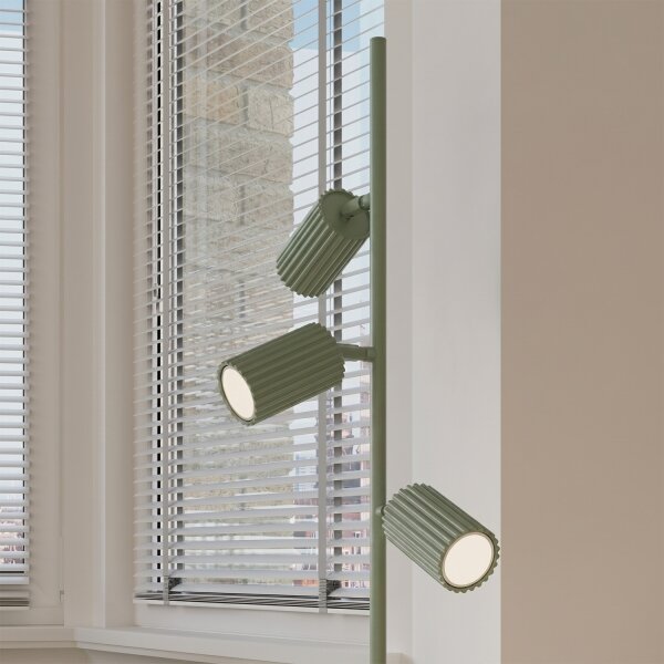 Sollux SL.2026 - Lampadar KARBON 3xGU10/10W/230V verde