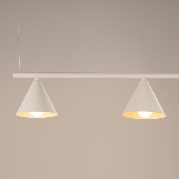 Sollux SL.2554 - Lustra pe cablu NOX 4xE14/10W/230V crem