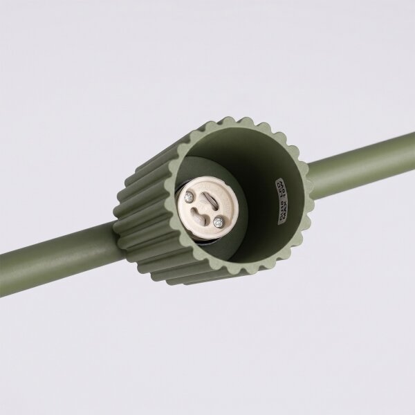 Sollux SL.2714 - Lustră suspendată pe cablu KARBON 4xGU10/10W/230V verde