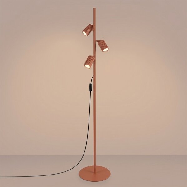 Sollux SL.2024 - Lampadar KARBON 3xGU10/10W/230V portocaliu