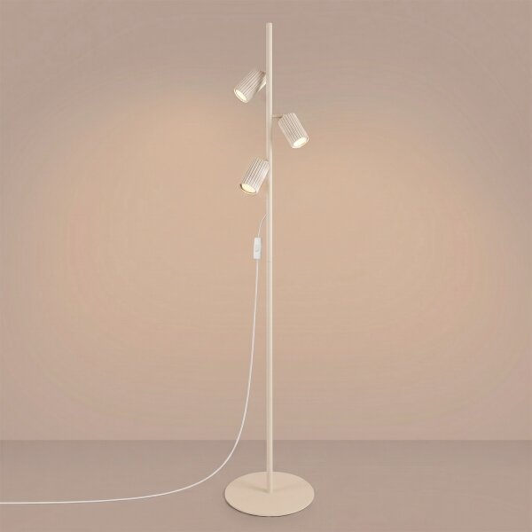 Sollux SL.2018 - Lampadar KARBON 3xGU10/10W/230V crem