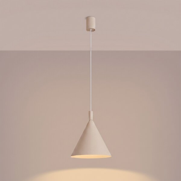 Sollux SL.2524 - Lampă suspendată pe cablu NOX 1xE27/15W/230V crem