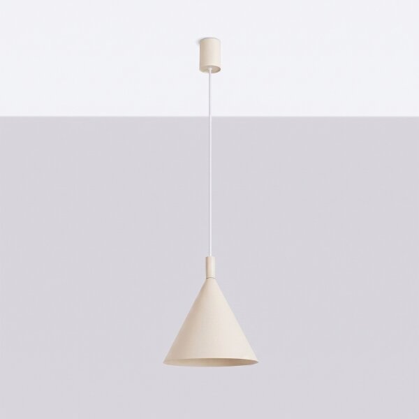 Sollux SL.2524 - Lampă suspendată pe cablu NOX 1xE27/15W/230V crem