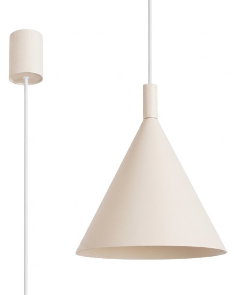 Sollux SL.2524 - Lampă suspendată pe cablu NOX 1xE27/15W/230V crem