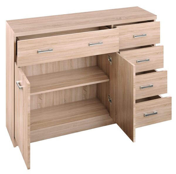 KONDELA Comodă 2D5S, stejar Sonoma, TOPTY TIP 22