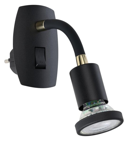 Eglo PARRINI 300912 - Lampă LED pentru priză, 1x GU10/4,5W/230V, neagră