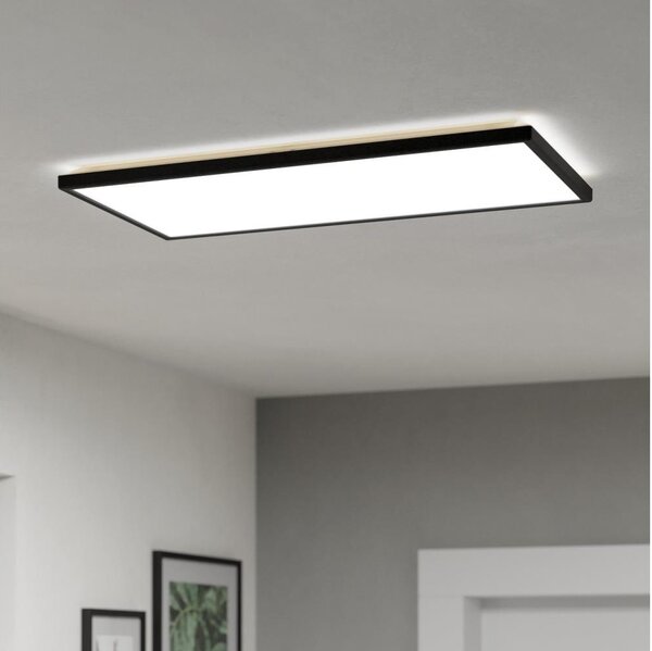 Plafonieră LED de exterior Eglo 901445 ROVITO 17,2W/230V 30x57 cm IP44 negru