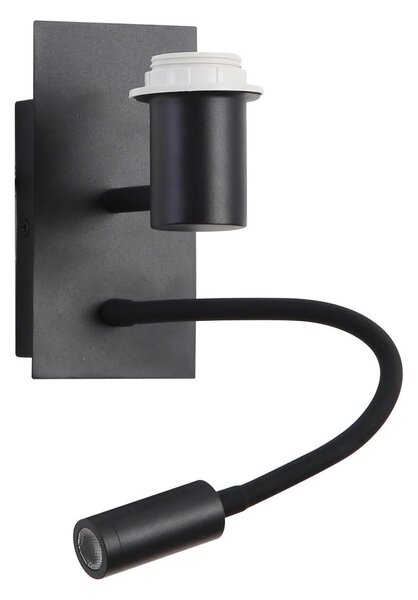 Veioză LED flexibilă Brilagi NUBILA 1xE27/25W/230V + LED/3W negru