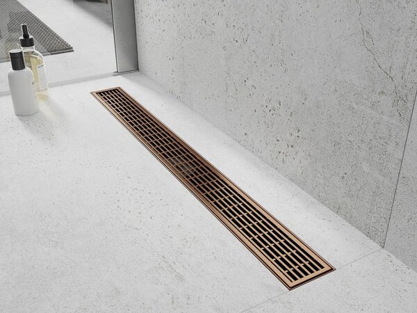 Capac de jgheab Mexen Flat M33 80 cm, cupru mat, 1C33080
